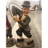 Image 3 : Laurel & Hardy Golf Scene Statue Pair, Large Decorative Composite Figures, 36" T