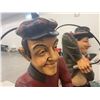 Image 7 : Laurel & Hardy Golf Scene Statue Pair, Large Decorative Composite Figures, 36" T