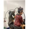 Image 8 : Laurel & Hardy Golf Scene Statue Pair, Large Decorative Composite Figures, 36" T