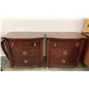 Image 9 : Classic Cherry Suite - 1 Tall Armoire, 1 Cedar Chest Bench and 2 Matching 3-Drawer Nightstands