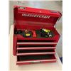 Image 2 : Mastercraft Red Metal Tool Chest With Ryobi Drill, Black+Decker Screwdriver, Accessories