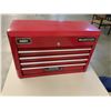 Image 5 : Mastercraft Red Metal Tool Chest With Ryobi Drill, Black+Decker Screwdriver, Accessories