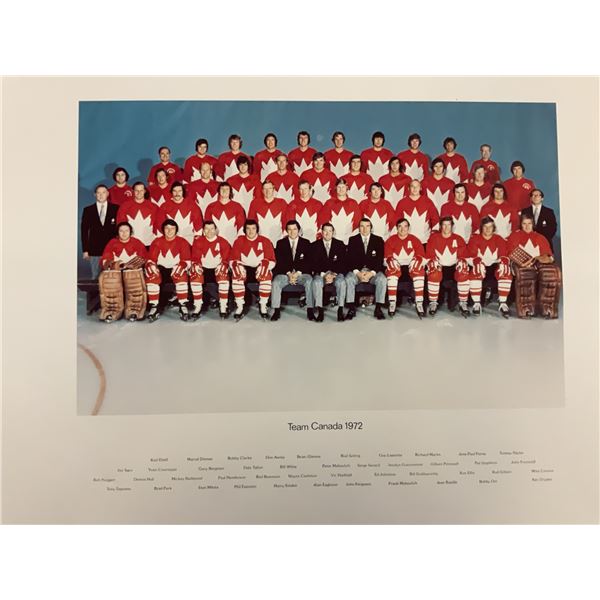 Hockey Time Capsule - 2 Team Canada 1972 and 2 Alberta Oilers 1972-73 Team Photos in Portfolio Case