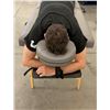 Image 4 : Pro Portable Massage Table - MTSO Alberta Folding Table, Grey Upholstery, Adjustable Height Legs