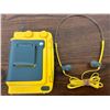 Image 4 : Totally 80s - Sony Sports Walkman WM-AF54 in Iconic Yellow with AM FM Radio and Headphones