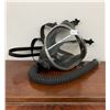 Image 1 : Fire Hall Relic - Vintage Scott Full Facepiece Breathing Mask with Chrome Lens Ring and Hose