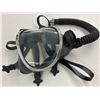 Image 4 : Fire Hall Relic - Vintage Scott Full Facepiece Breathing Mask with Chrome Lens Ring and Hose