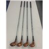 Image 3 : Classic Golf Collection - 5 Clubs - MacGregor Tourney Sylo-A-Matic 1-4 Woods, Tommy Armour 3 Wood
