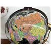 Image 3 : World Globe Showing Pre-USSR Fall Borders with Floral Oil Lamp and Brass Desk Lamp