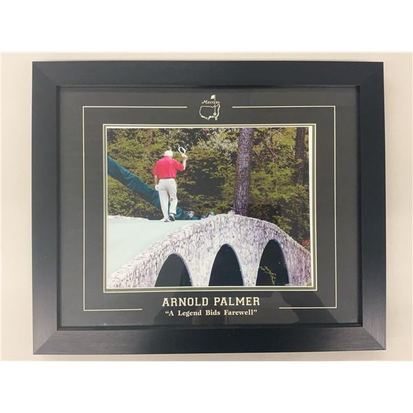 Arnie's Army Keepsake - Arnold Palmer A Legend Bids Farewell Framed Masters Photo with Logo Mat