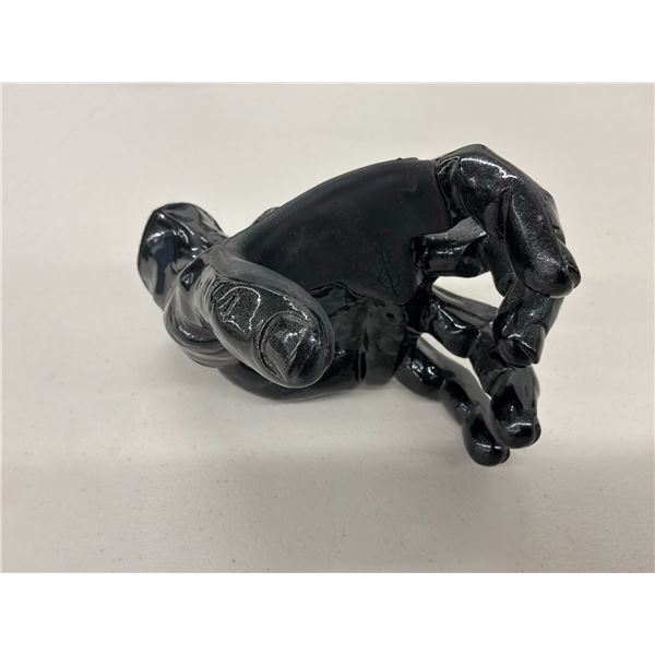 Rock Star Wall Display - GuitarGrip Black Pearl Left Hand Guitar Hanger with Padded Grip
