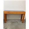 Image 1 : Wood Console Table with Blue Laminate Top
