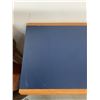 Image 2 : Wood Console Table with Blue Laminate Top