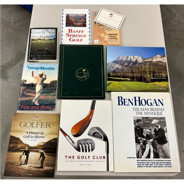 Fairways, Faceoffs and Folklore - 21 Books: 9 Golf incl 2003 Masters, 3 Hockey, 10 incl 1 Signed