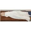 Image 2 : Porcelain Character Baby Doll with Blue Eyes in Long White Christening Gown and Lace Bonnet