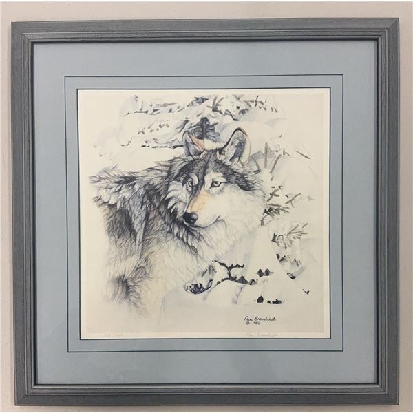 Pam Brandrick "Wolf in Winter" Limited Edition Print