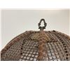 Image 3 : Table Lamps with Wood Bases and Woven Mesh Shades, Inline Power Cord Switches
