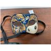 Image 4 : Venetian Masquerade Pair - Long Nose Zanni Mask and Blue and Gold Colombina with Music Motif
