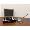 Image 1 : Callaway Golf 20th Anniversary Gift Box and Glass Golf Club Pen Holder with Marble Base