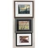 Image 1 : Trail Ride Gallery - 3 Framed and Matted Prints Featuring Tracy Burton Break Time