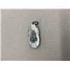 Image 1 : Catholic Religious Medal Pendant, Double-Sided Sacred Heart and Madonna, Silver Tone