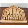 Image 1 : Vintage Wooden Horse Races Game Board with Numbered Gates and Printed Game Rules