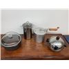 Image 1 : Penguin Ice Bucket, RSVP's Popcorn Popper, Asparagus Cooker, Cast Iron Pot with Glass Lid