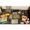 Image 1 : Fishing Gear Lot with Lures, Reels, Daiwa Minicast, and Blue Tote Storage Bin