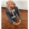 Image 4 : Table for Two - 2 Whimsical Waiter Statues with Bow Ties and Aprons, Black and Copper Finish