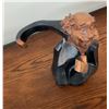 Image 5 : Table for Two - 2 Whimsical Waiter Statues with Bow Ties and Aprons, Black and Copper Finish