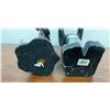 Image 6 : Table for Two - 2 Whimsical Waiter Statues with Bow Ties and Aprons, Black and Copper Finish