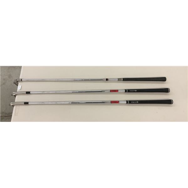 3 Callaway Big Bertha Irons With TaylorMade Grips and KBS Shafts
