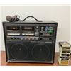 Image 1 : Vintage Panasonic Karaoke Stereo - 8-Track, 2 Cassette Decks, Echo Mic and Singing Machine Tapes