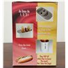 Image 4 : Squeeze and Toast Kitchen Lot - 1 Vintage Wear-Ever Juicer, 1 Boxed Hot Dog Toaster, 3 Mugs and More