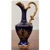 Image 6 : French Romance in Cobalt - 3 Limoges Style Porcelain Pieces with Gold Colonial Couple Decor
