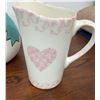 Image 2 : 6 Ceramic Vases, Pitcher, and Farmall Ceramic Canister