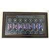 Image 1 : Frameworth Edmonton Oilers Retired Numbers Banner Frame - 7 Legends incl Gretzky 99 and Messier 11