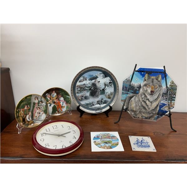 Limited Edition Mystic Spirits Wolf Plate, Royal Imperial Plates, Tiles, Citizen Wall Clock