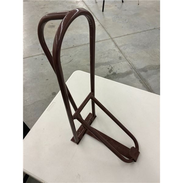 Collapsible Saddle Rack - 1 Wall Mounted Steel Tubular Saddle Holder for Barn or Tack Room