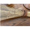 Image 3 : 2 Handmade Straw Brooms, Brass Bowl, Golf Key Holder, and 4 Mug Set