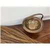 Image 4 : 2 Handmade Straw Brooms, Brass Bowl, Golf Key Holder, and 4 Mug Set