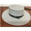 Image 2 : Grey Felt Dress Up Hat with Black Band and Metal-Banded Black Cane