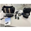 Image 8 : Collection of 2 Working Sony Video8 Handycams - 1 CCD-F70 8x Zoom, 1 CCD-TR77 10x Zoom with Extras