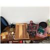 Image 2 : Wooden Serving Tray, Impala II Hand Bag, Homedics Lumbar Cushion, Assorted Household Items