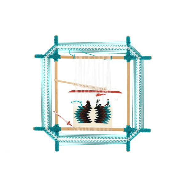 Navajo Diné Miniature Weaving Loom Sampler