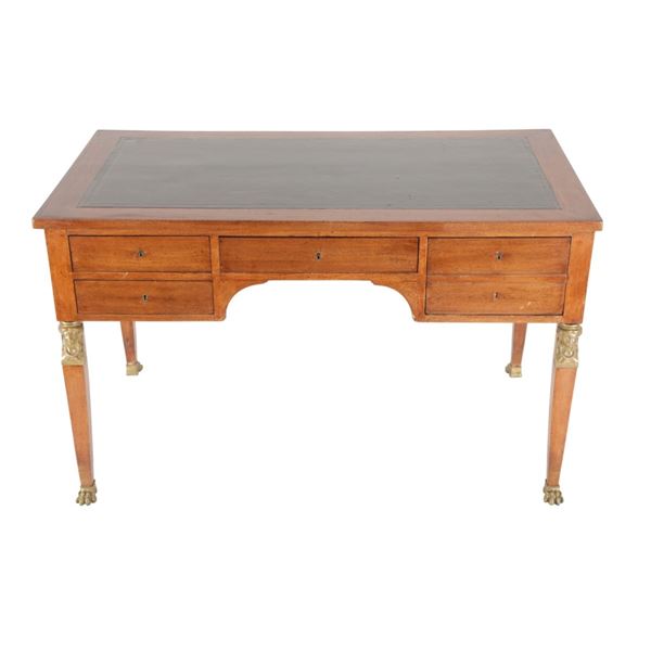 19th-C. French Empire Directoire Partners Desk