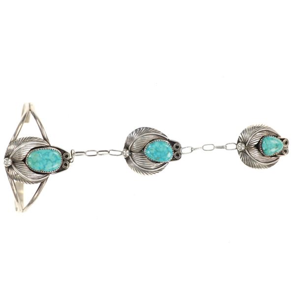 Ca. 1940's Navajo Gilbert Adeky Ring Bracelet