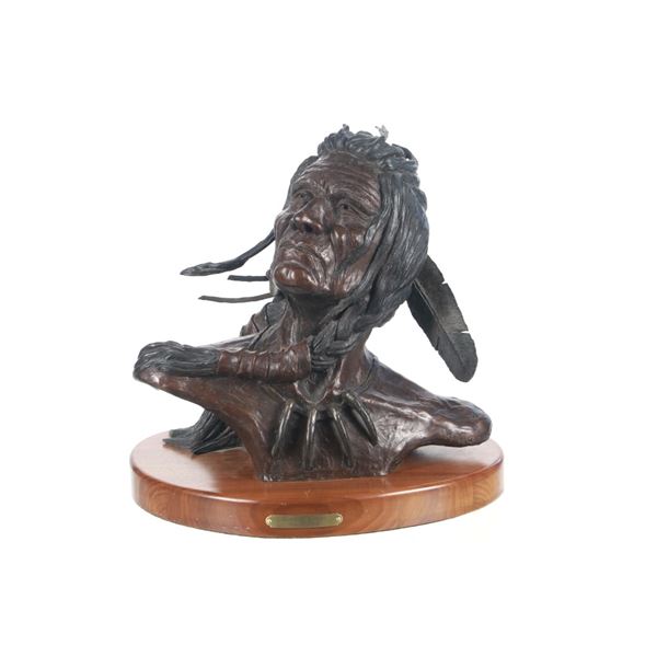 Roy M. Harris "Wisdom Keeper" Bronze Sculpture