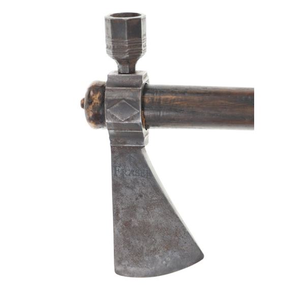 ca. 1758 Engraved Pipe Tomahawk by John Fraser