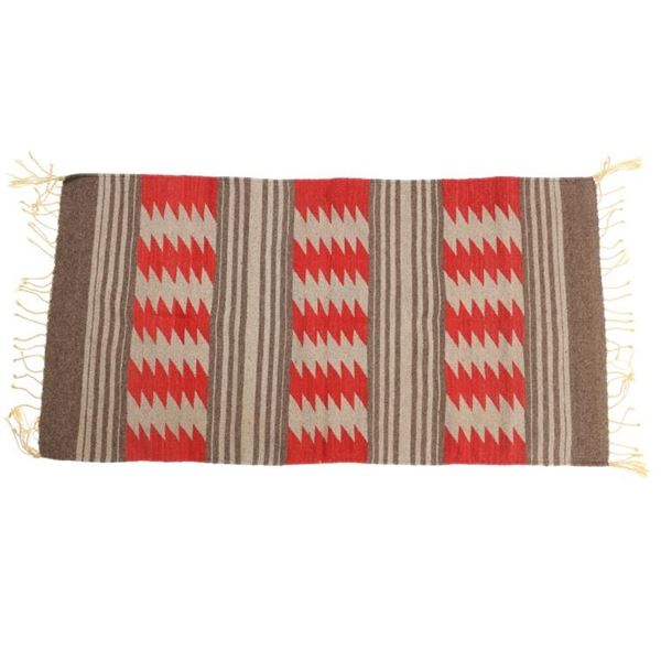 Navajo Banded Dazzler Saddle Blanket Hand Woven